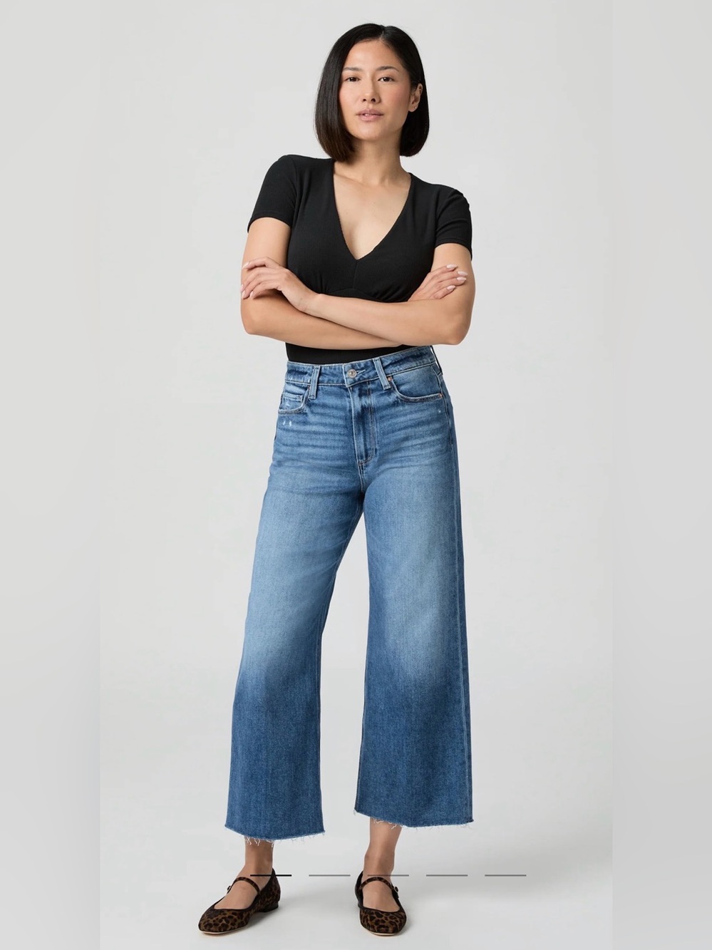 PAIGE Anessa Wide Leg Jeans